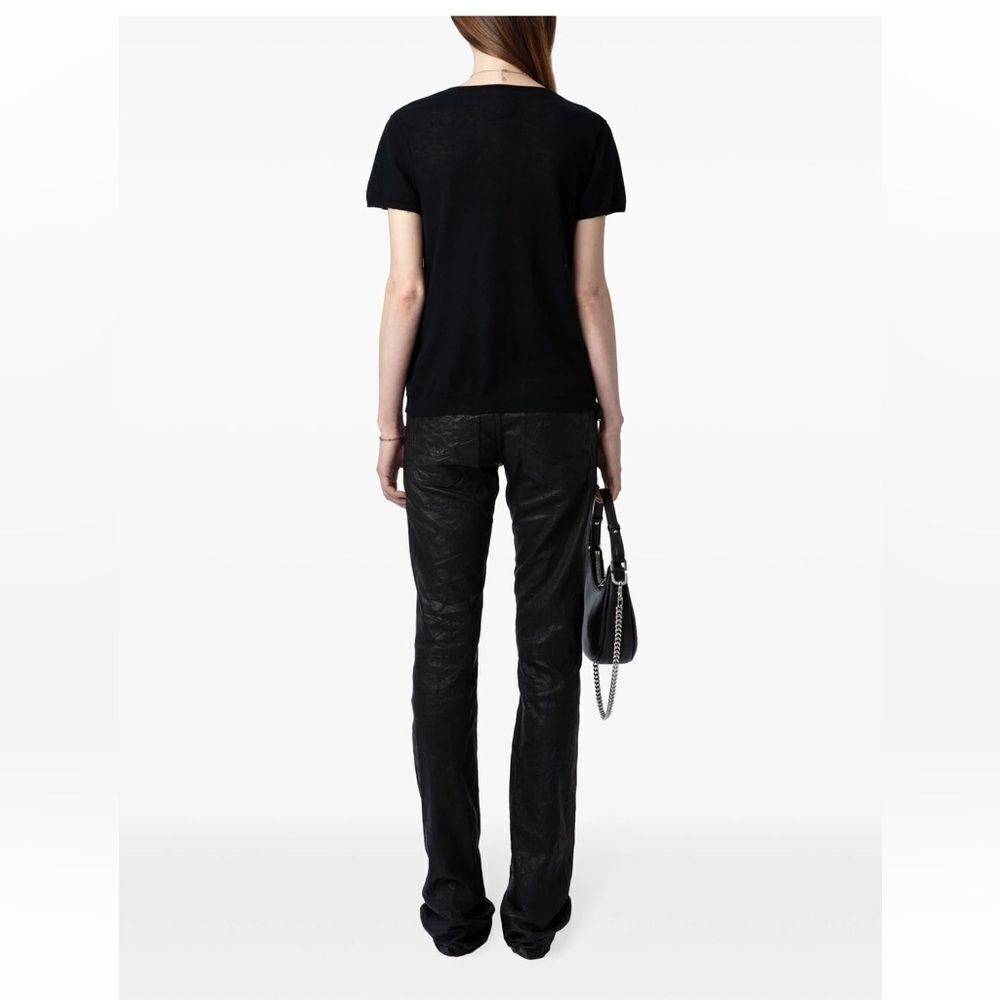 $298 Zadig&Voltaire Celsy cashmere top NEW XS - Picture 3 of 13